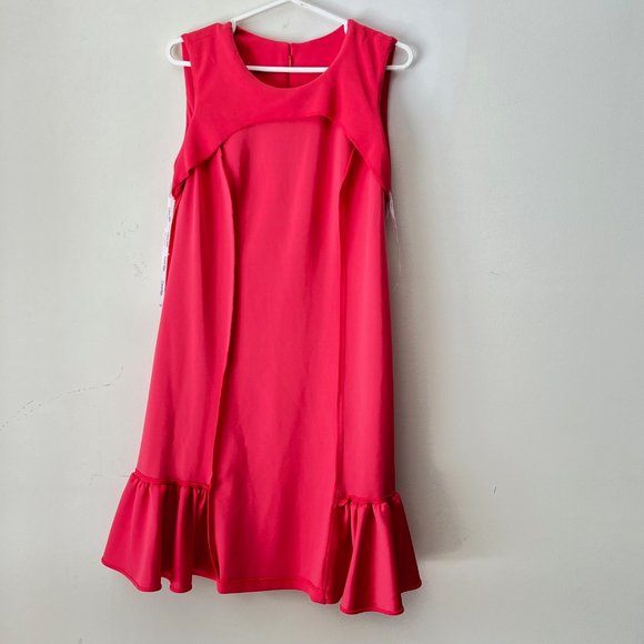 NEW! Calvin Klein Sleeveless Ruffle A Line Dress, Size 6 - Picture 15 of 16